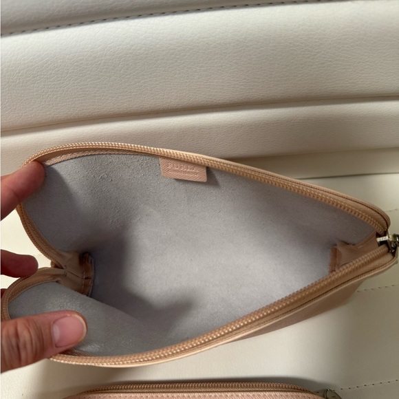 Furla signature zip top cosmetic case set (set of two). Baby pink. - Picture 7 of 7